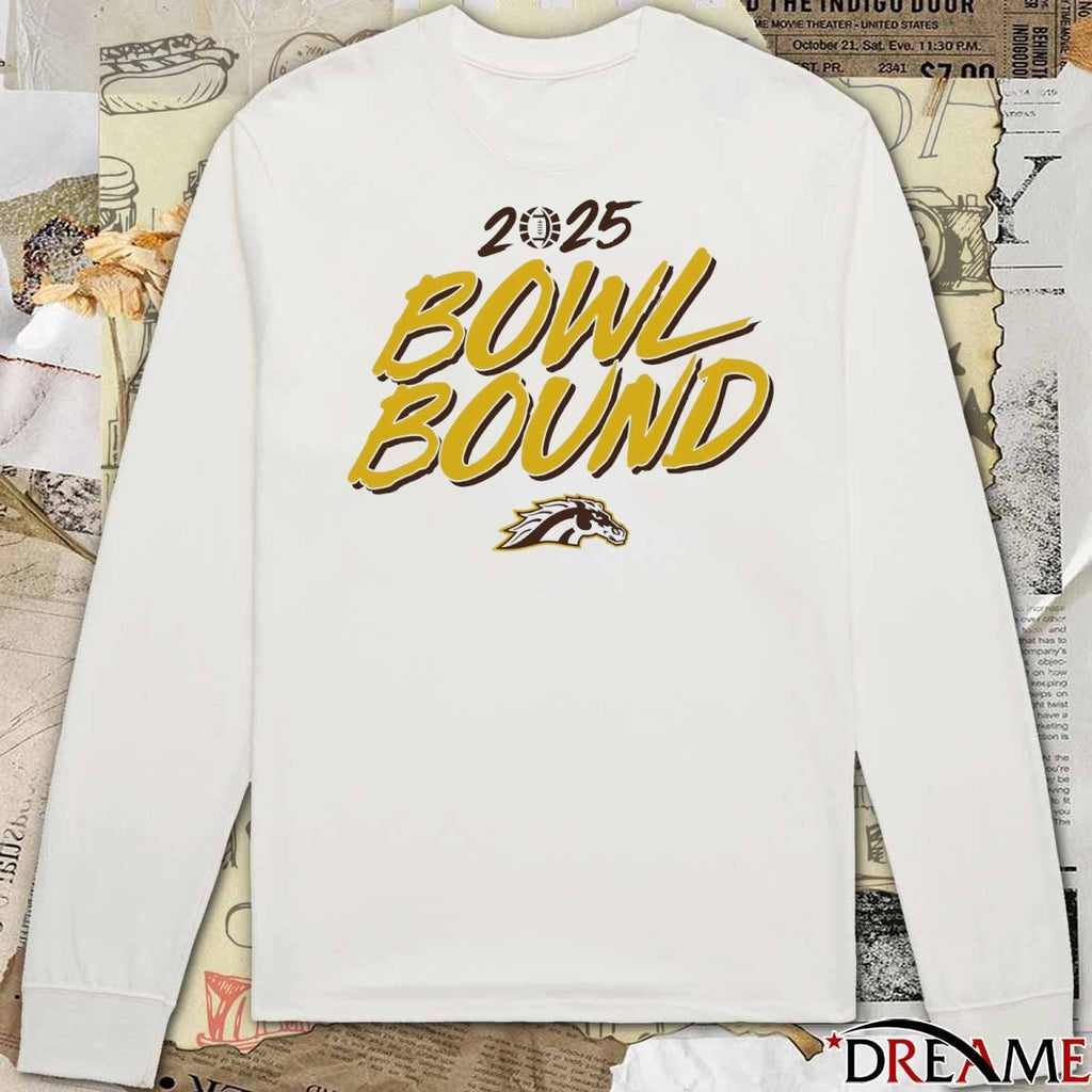 Western Michigan Broncos football NCAA 2025 Bowl Bound t-shirt