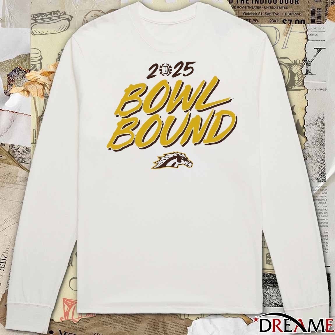 Western Michigan Broncos football NCAA 2025 Bowl Bound t-shirt