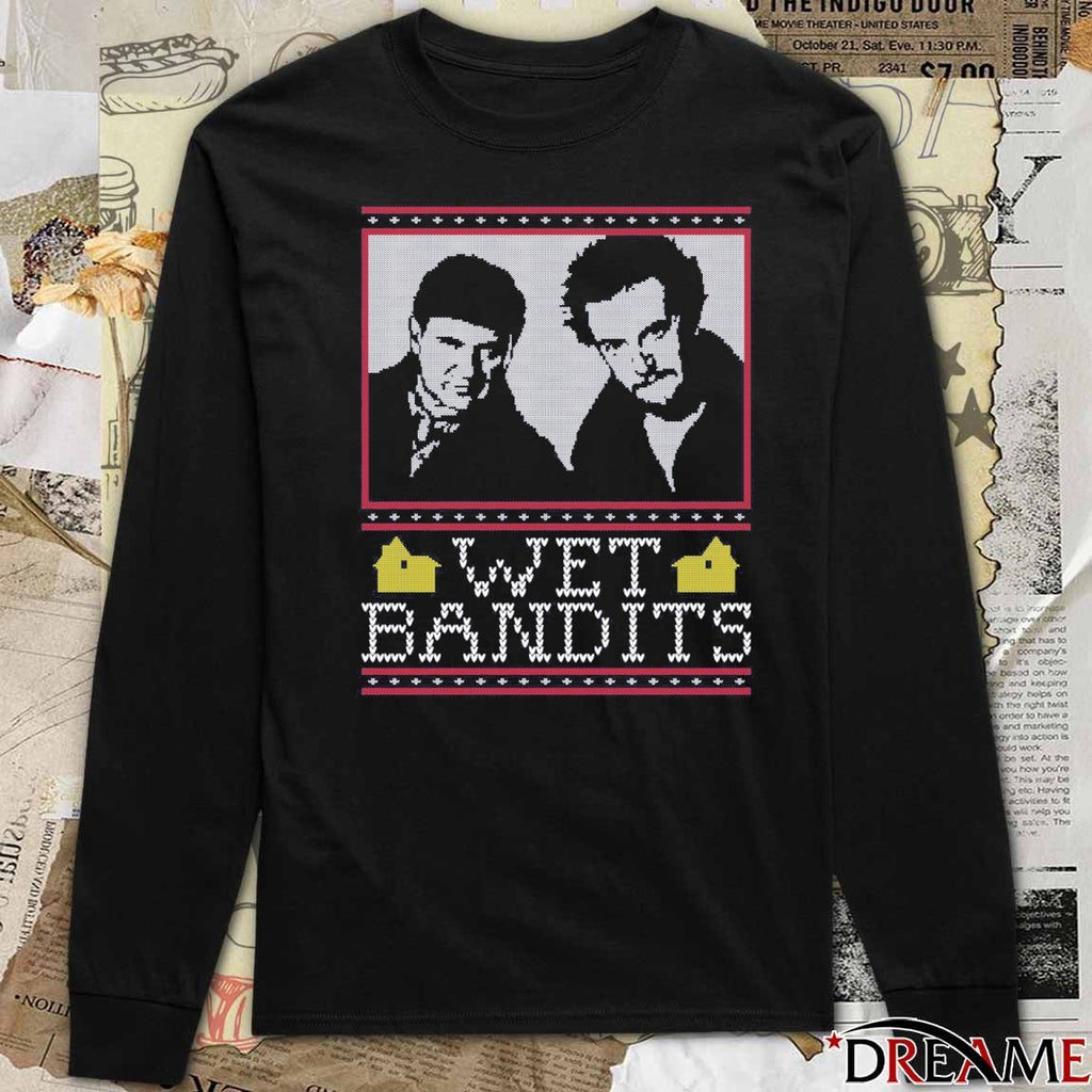 Wet Bandits Harry and Marv Ugly Christmas Sweater 2025 t-shirt