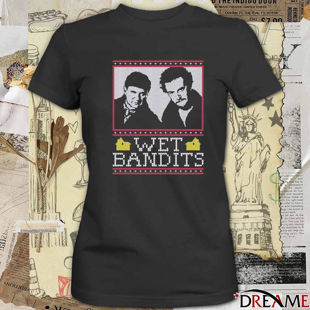 Wet Bandits Harry and Marv Ugly Christmas Sweater 2025 t-shirt