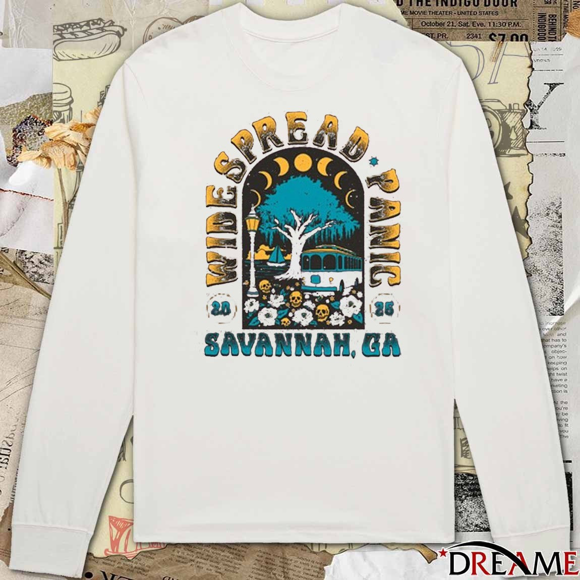 Widespread Panic 2025 Tour Savannah GA t-shirt