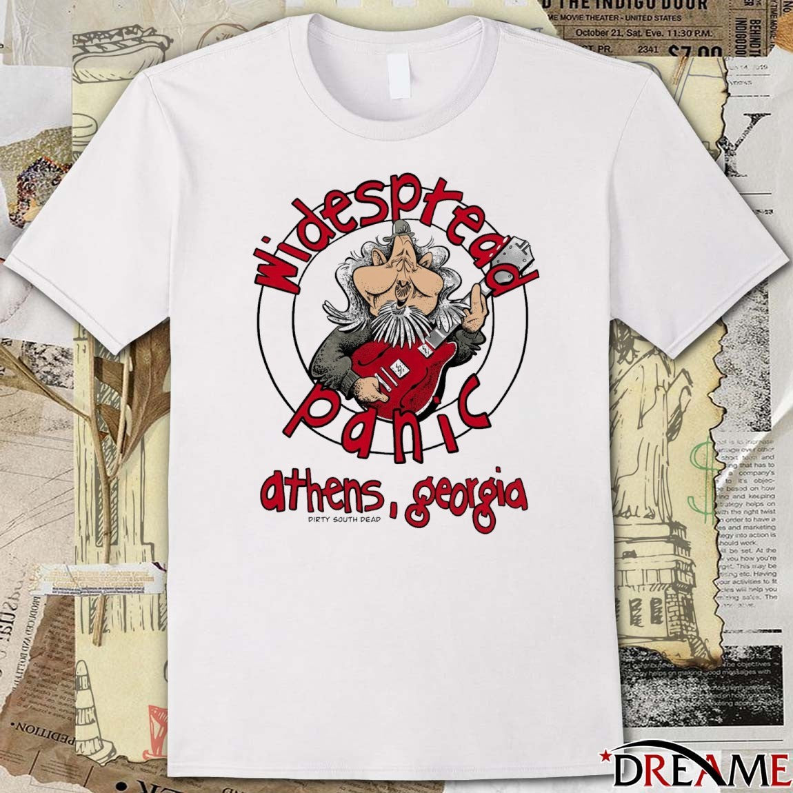 Widespread Panic Athens Georgia Dirty South Dead Spreadneck Gourmet t-shirt
