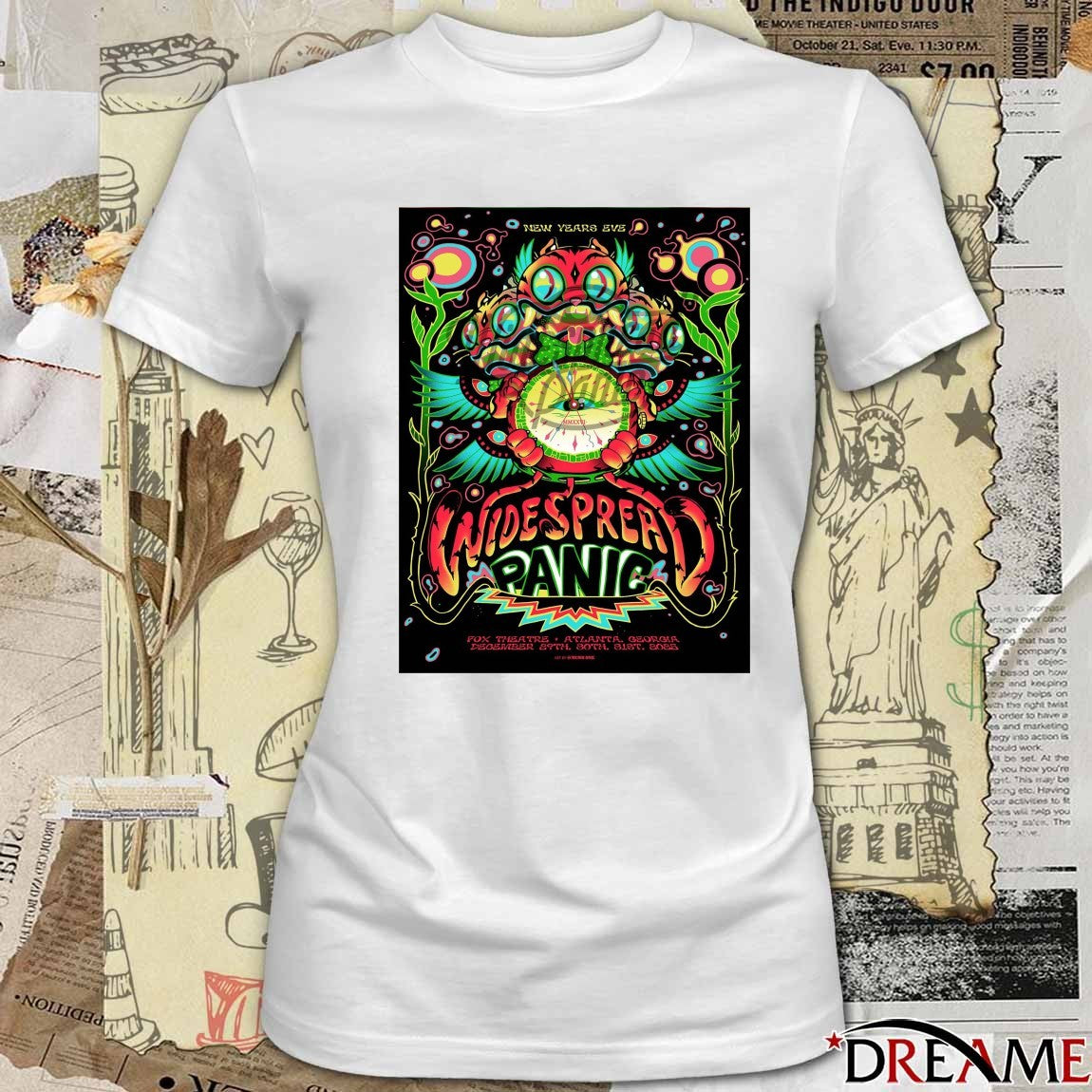 Widespread Panic Fox Theatre Atlanta, Georgia New Year’s Eve December 29-31 2025 Poster t-shirt
