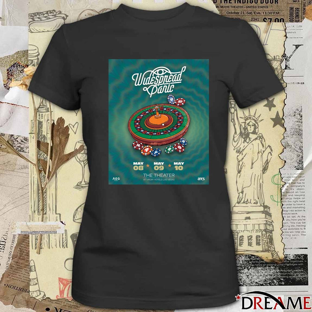 Widespread Panic May 08 – 10 The Theater At Virgin Hotels Las Vegas Poster t-shirt