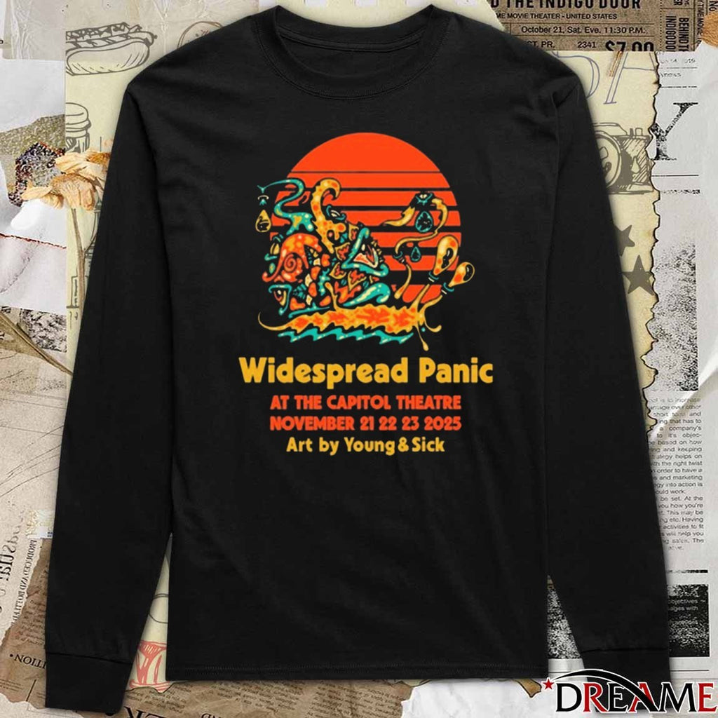 Widespread Panic November 21-23 2025 At The Capitol Theatre Art t-shirt
