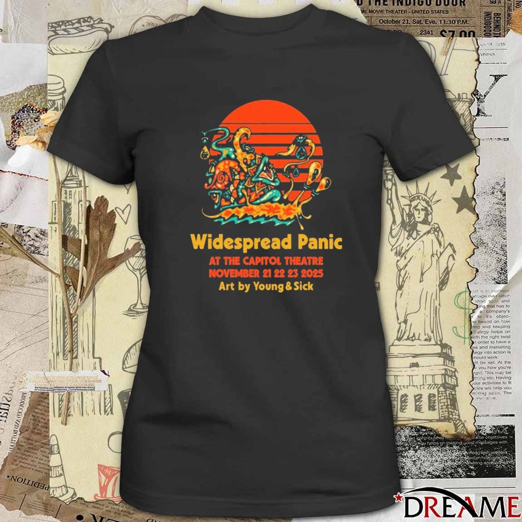 Widespread Panic November 21-23 2025 At The Capitol Theatre Art t-shirt