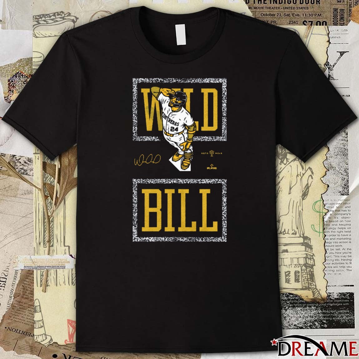 Wild Bill Salute William Contreras Milwaukee Brewers MLB Signature t-shirt