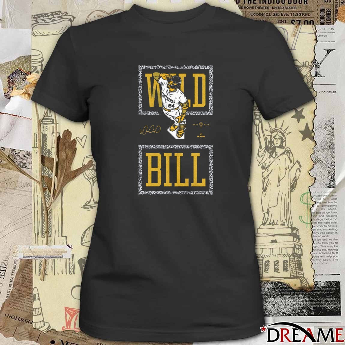Wild Bill Salute William Contreras Milwaukee Brewers MLB Signature t-shirt