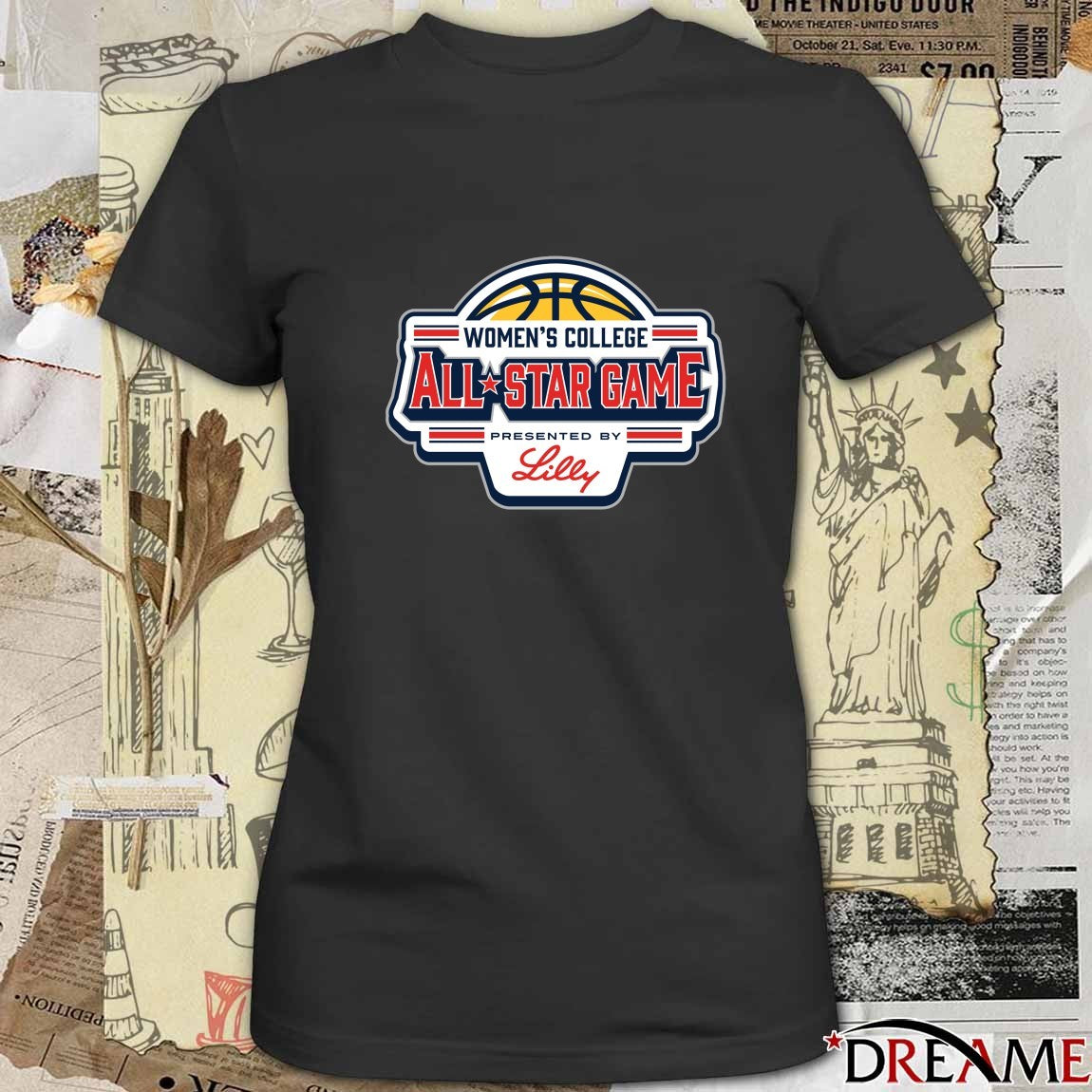 Women’s College All-Star Game Presented By Lilly Logo t-shirt