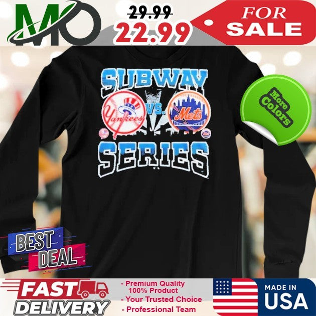 Yankees x Mets MLB 2025 Subway Series Logo Shirt