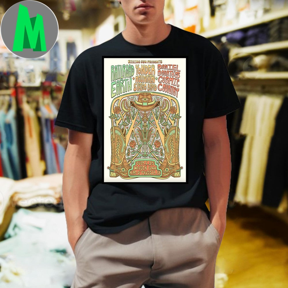 Yonder Mountain String Band July 6 2025 Poster Shirt