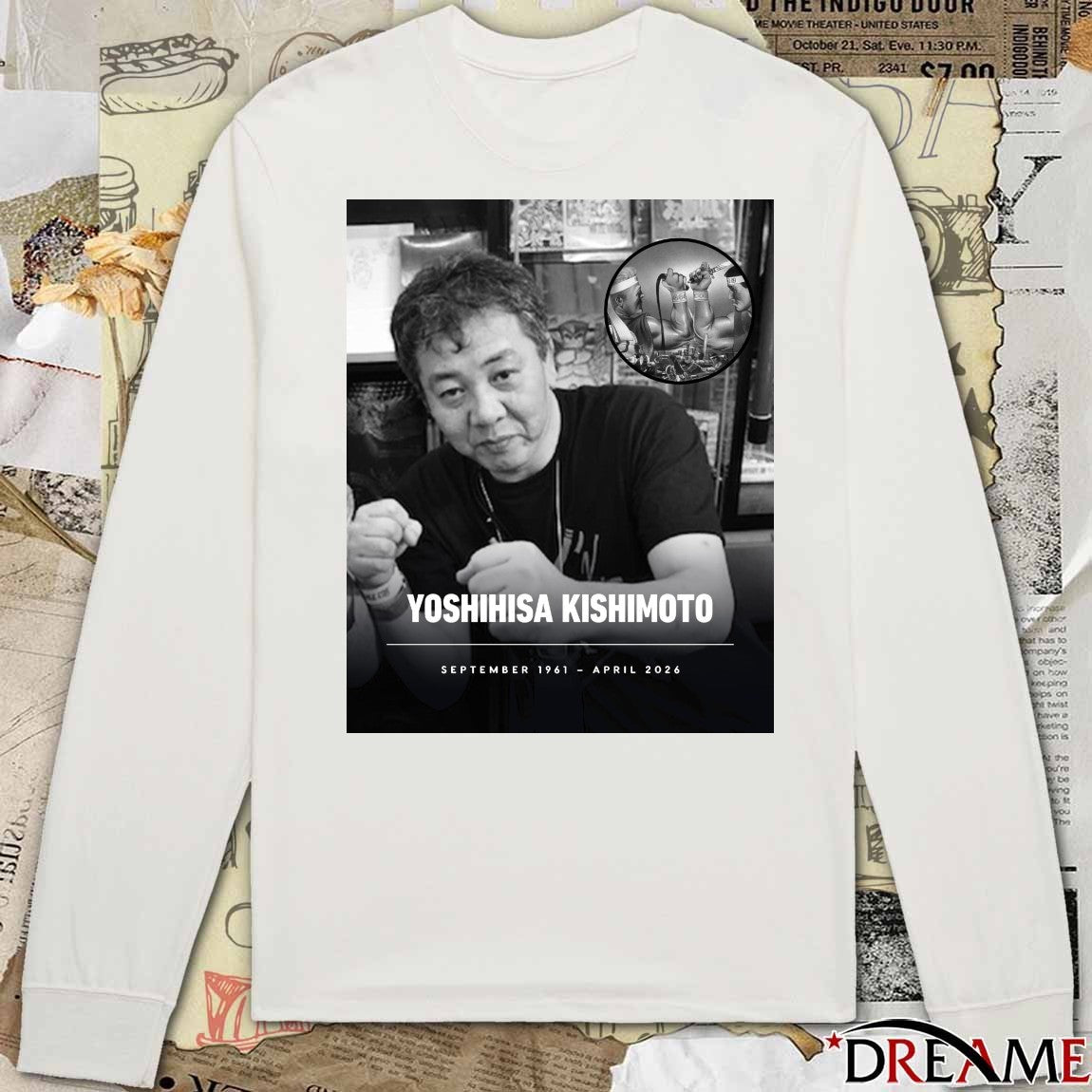 Yoshihisa Kishimoto September 1961 – April 2026 IGN t-shirt