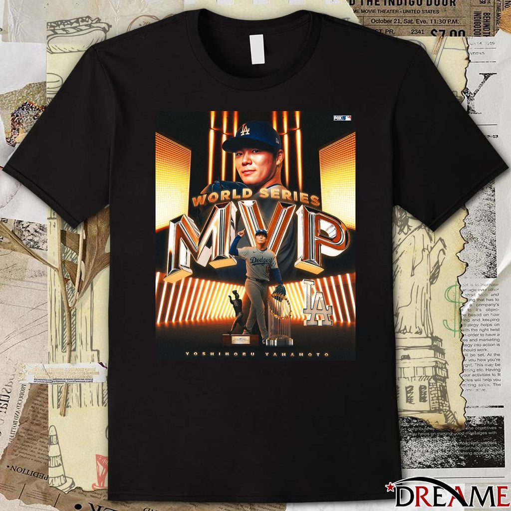 Yoshinobu Yamamoto Los Angeles Dodgers Being Named The World Series MVP 2025 Poster t-shirt