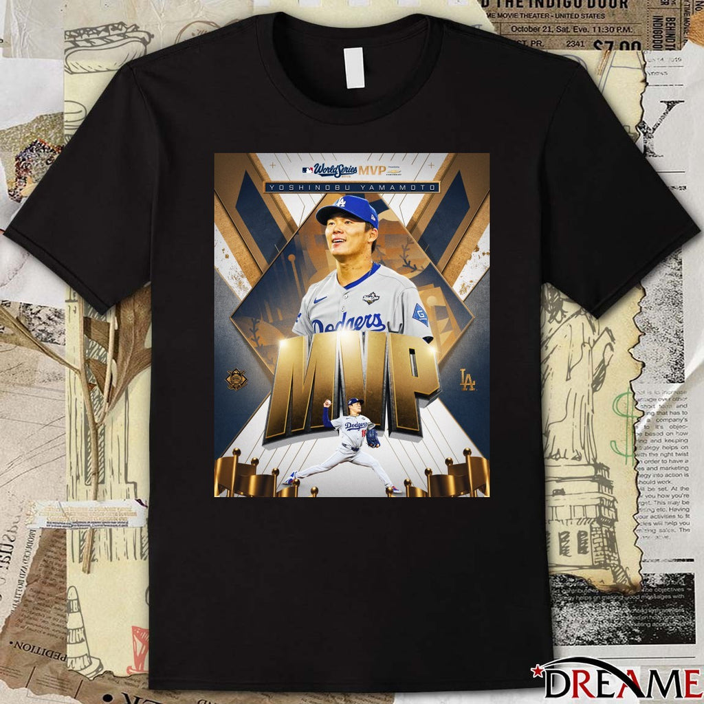 Yoshinobu Yamamoto Los Angeles Dodgers MLB World Series MVP 2025 Poster t-shirt