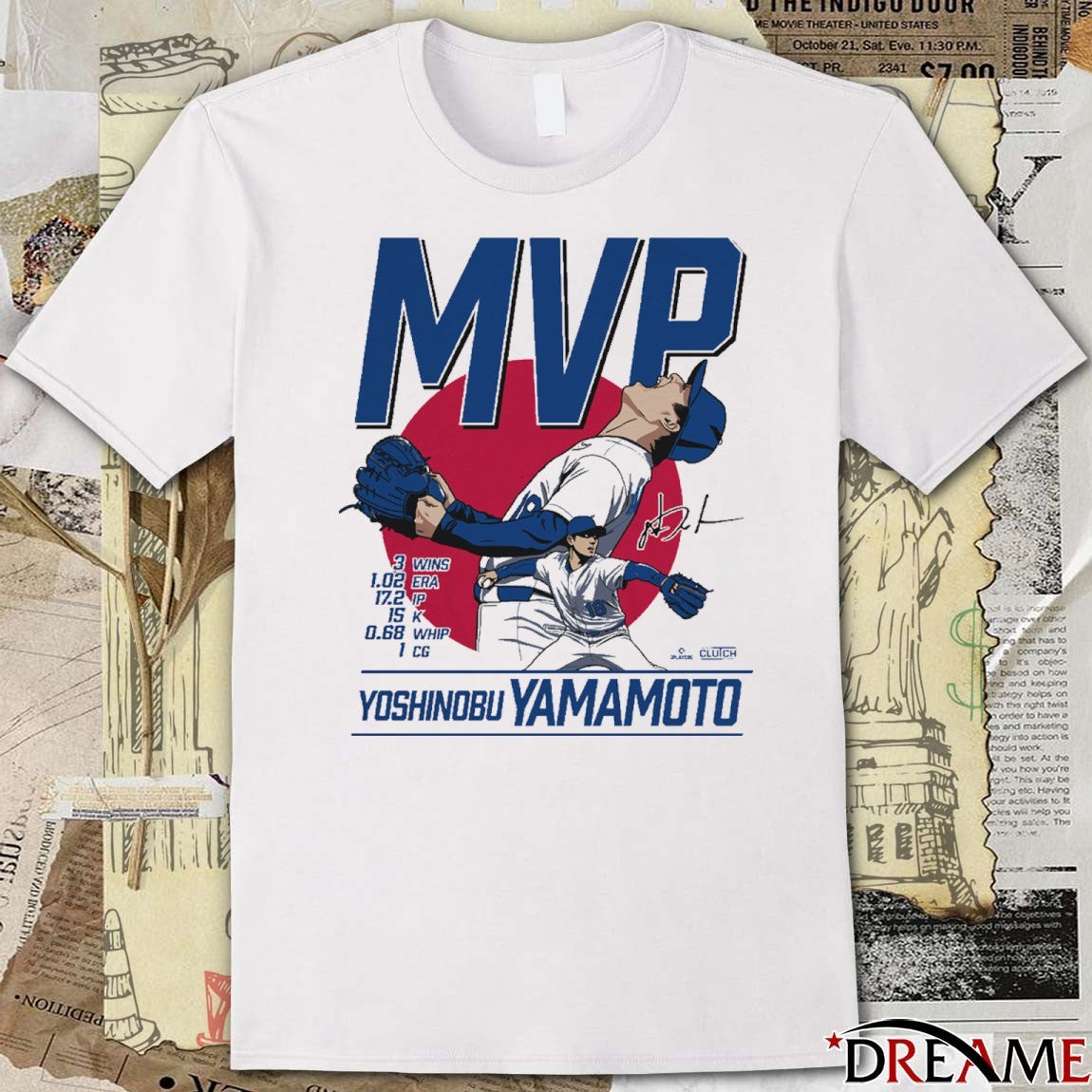 Yoshinobu Yamamoto World Series MVP Los Angeles Dodgers Defeat Toronto Blue Jays 2025 Signature t-shirt