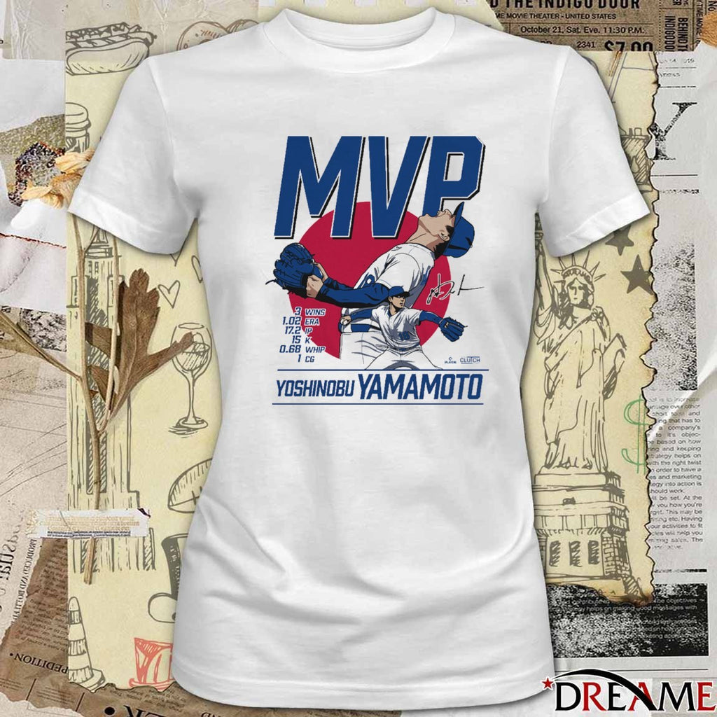 Yoshinobu Yamamoto World Series MVP Los Angeles Dodgers Defeat Toronto Blue Jays 2025 Signature t-shirt