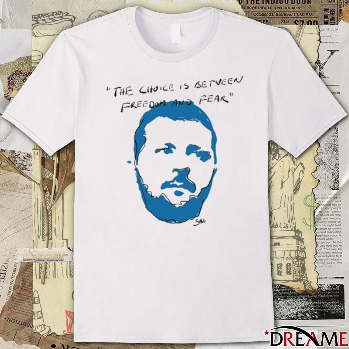 Zelenskyy The Choice Is Between Freedom And Fear 2025 t-shirt