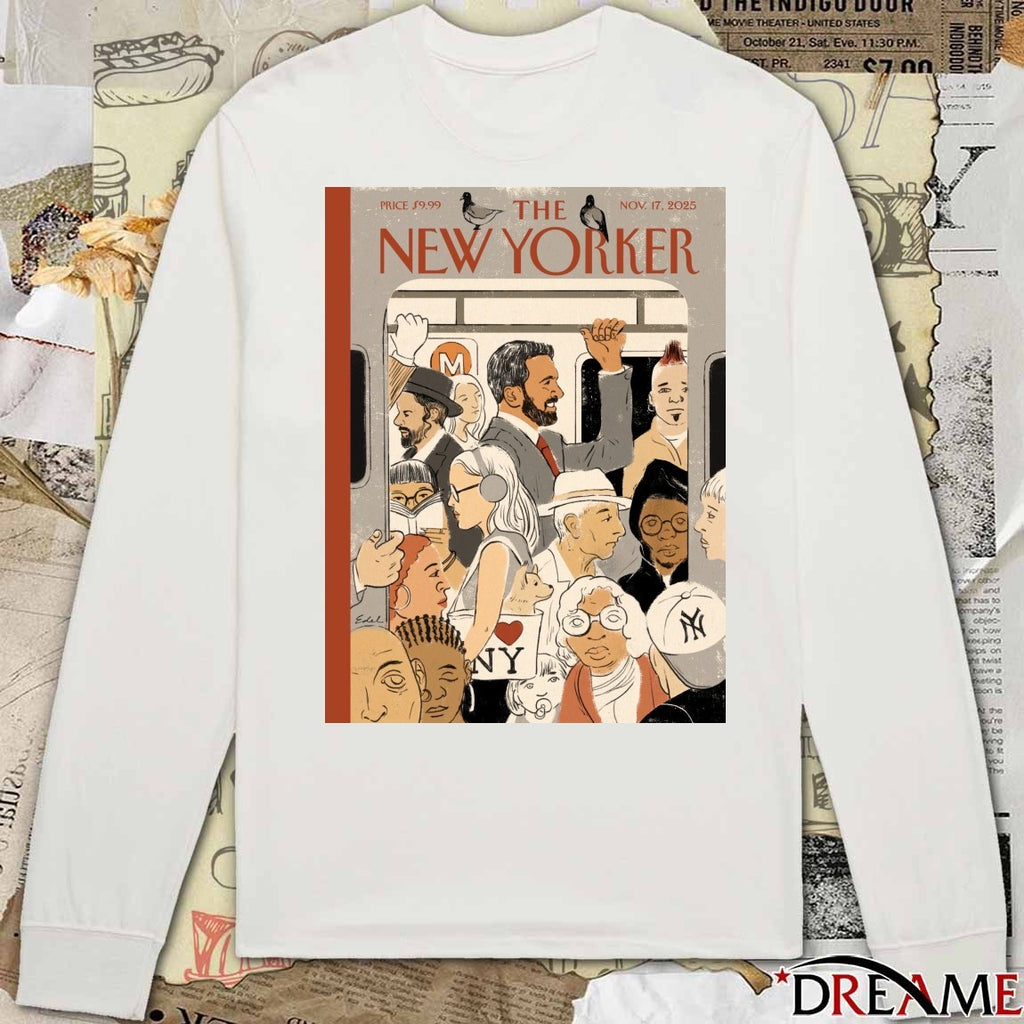 Zohran Mamdani The New Yorker magazine November 17, 2025 Poster t-shirt