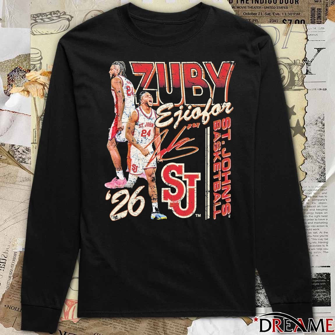 Zuby Ejiofor St. John’s Red Storm 2026 NCAA March Madness Sweet Sixteen Big East Player Of The Year t-shirt