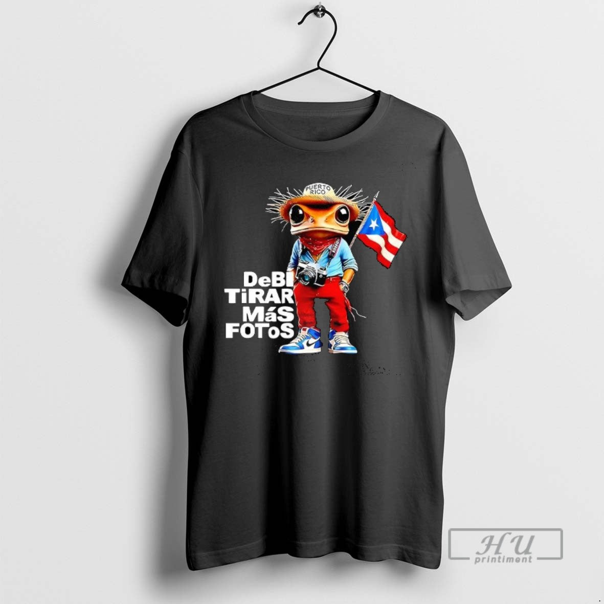 Officials Frog Puerto Rican Caped Debi Tirar Mas Fotos Rap Music 2025 T Shirt