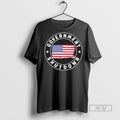 Officials Government Shutdown American Flag Logo T Shirt