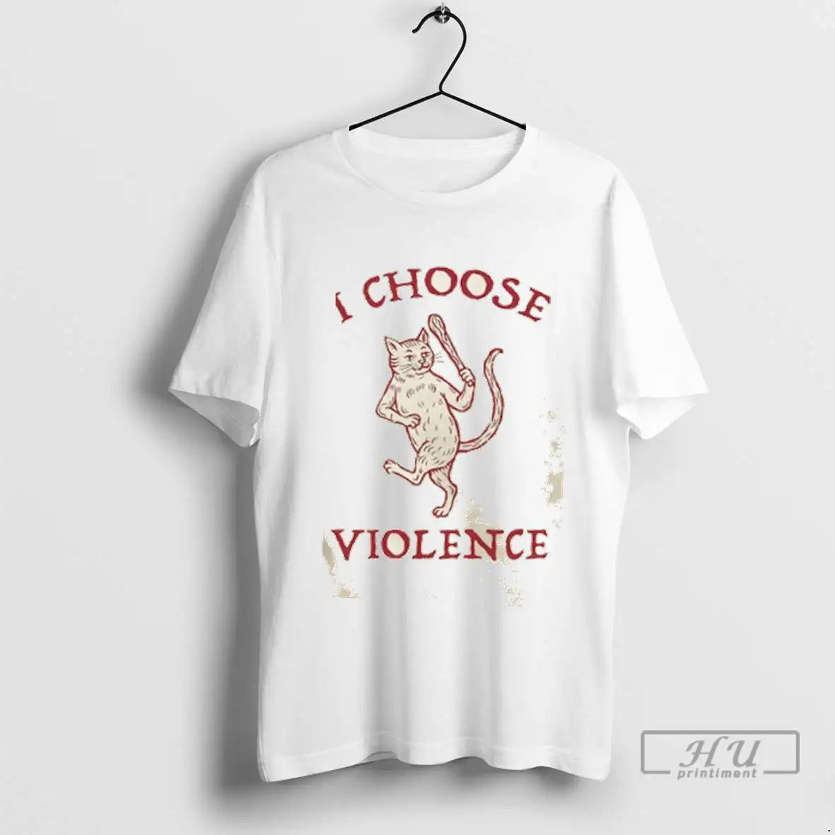 Officials I Choose Violence Cat T Shirt