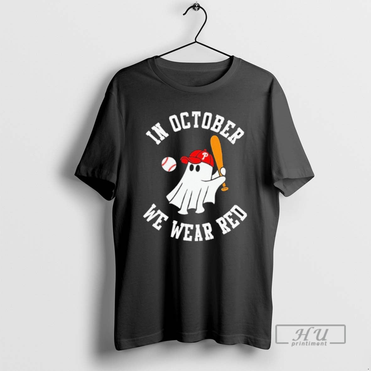 Officials In October We Wear Red October Philadelphia Baseball T Shirt