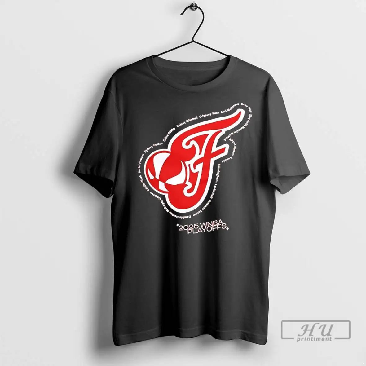 Officials Indiana Fever 2025 Wnba Playoffs Logo T Shirt