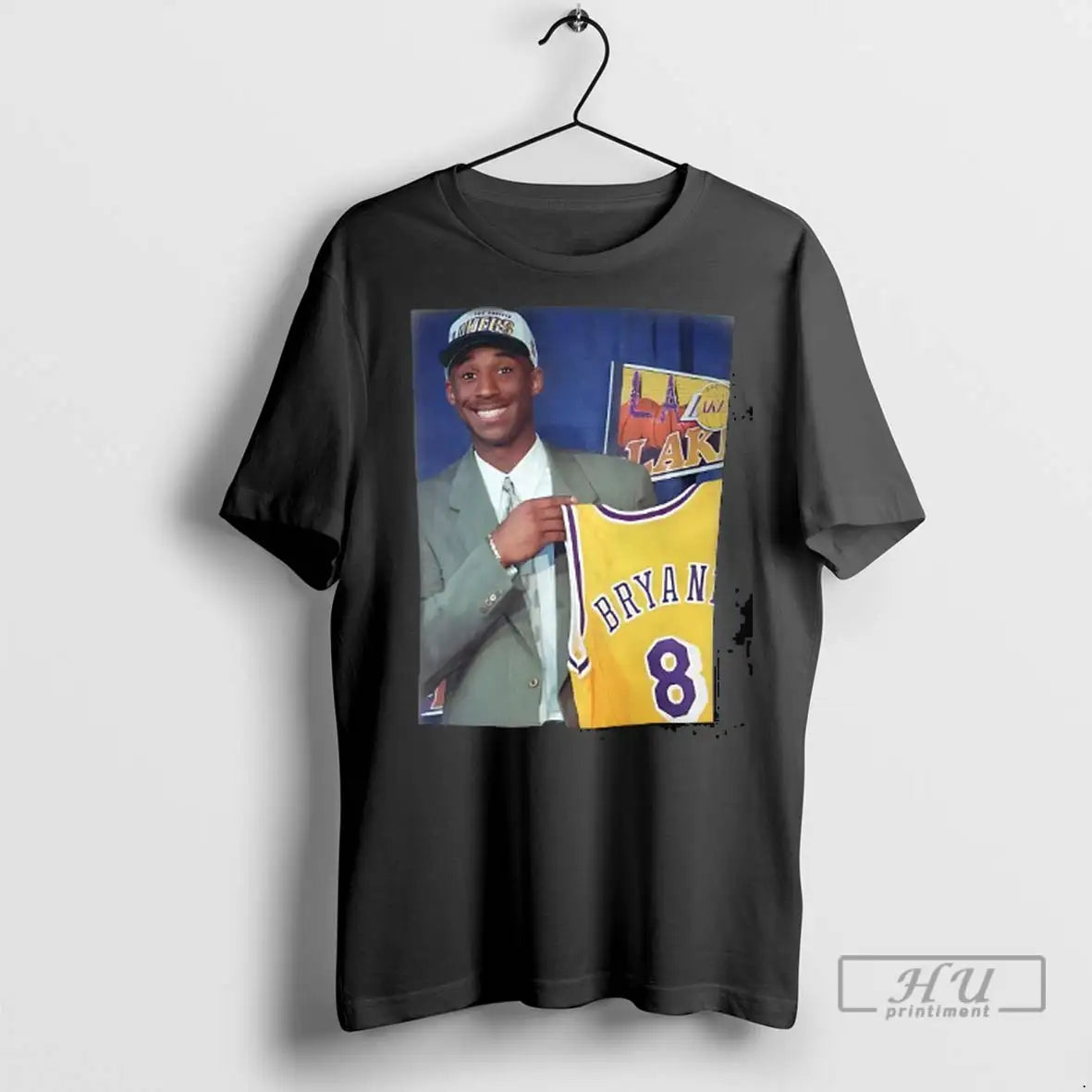 Officials Kobe Bryant Draft Day Lakers Jersey 1996 Vintage T Shirt
