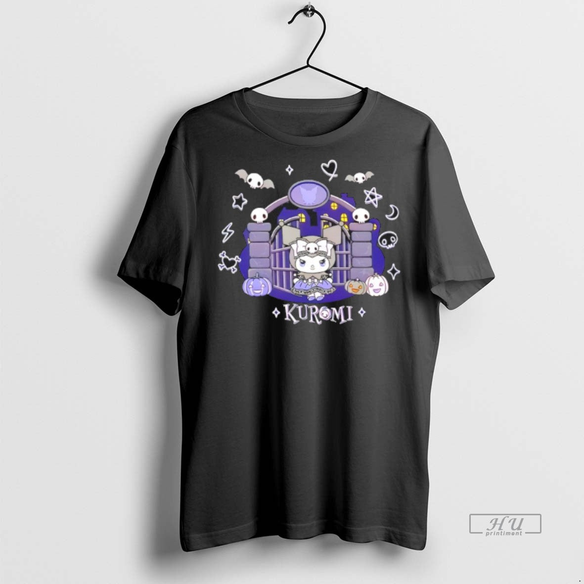 Officials Kuromis Mischief Mansion Puff Print Halloween Anime Shirt Sweater
