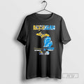 Officials Michigan Wolverines Saturdays On Lions Sundays Map T Shirt