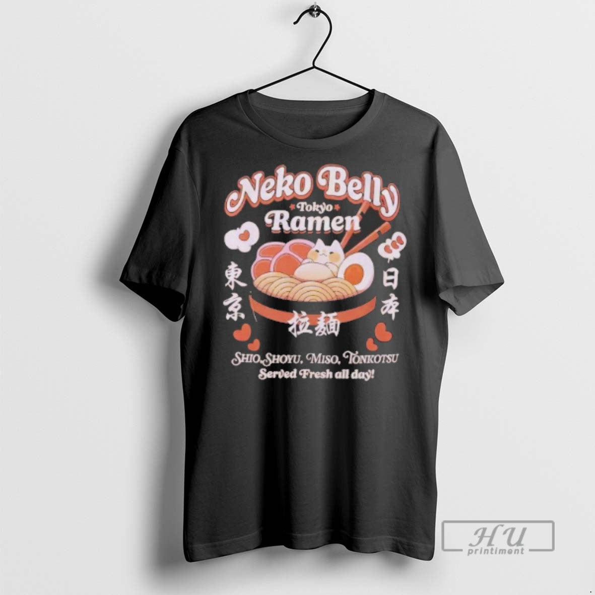 Officials Neko Belly Ramen T Shirt
