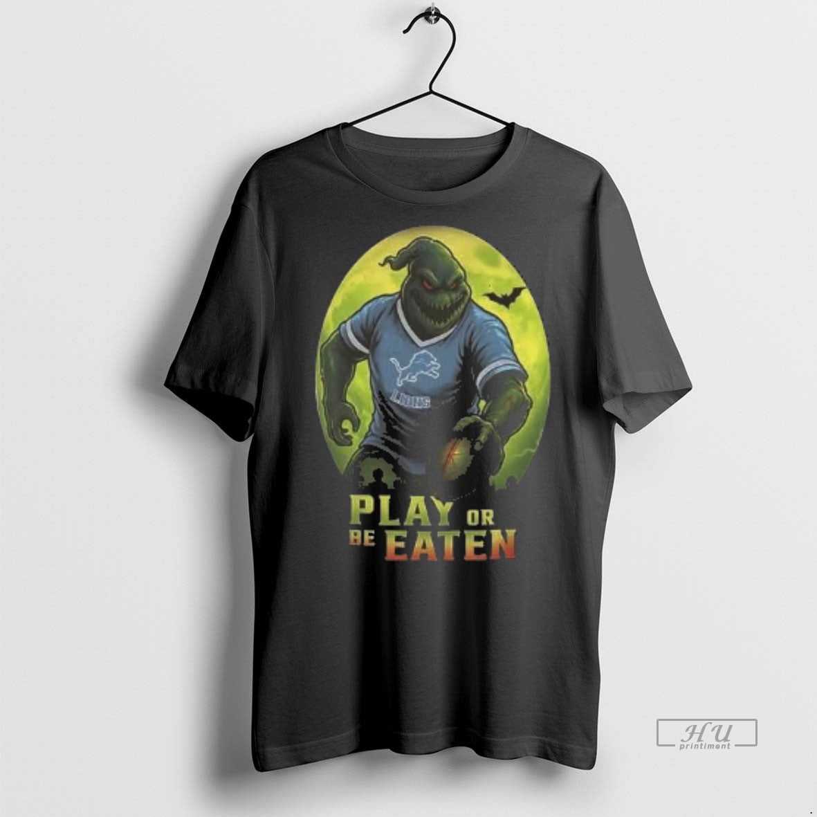 Officials Oogie Detroit Lions Play Or Be Eaten Custom Name 2 Sided Shirt Sweater