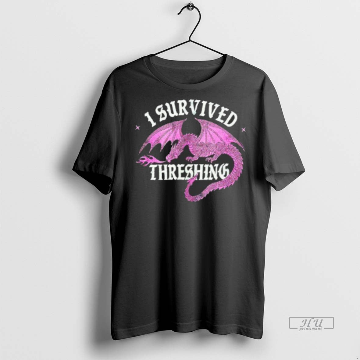 Officials Pink Dragon I Survived Threshing T Shirt Sweater
