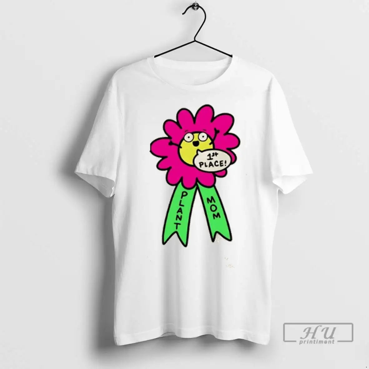 Officials Plant Mom Cartoon First Place Flower Ribbon T Shirt