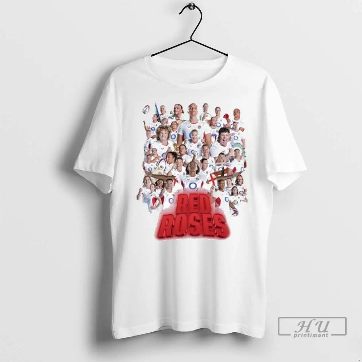 Officials Red Roses England Womens Rugby World Cup 2025 Champions T Shirt