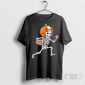 Officials Skeleton American Football Player Spooky Sports Ladies T Shirt