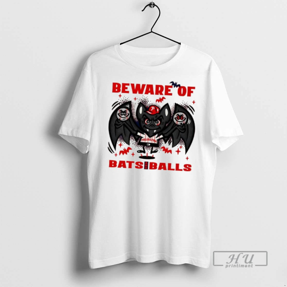 Officials Trending Philadelphia Phillies Baseball Beware Of Bats And Balls Halloween T Shirt