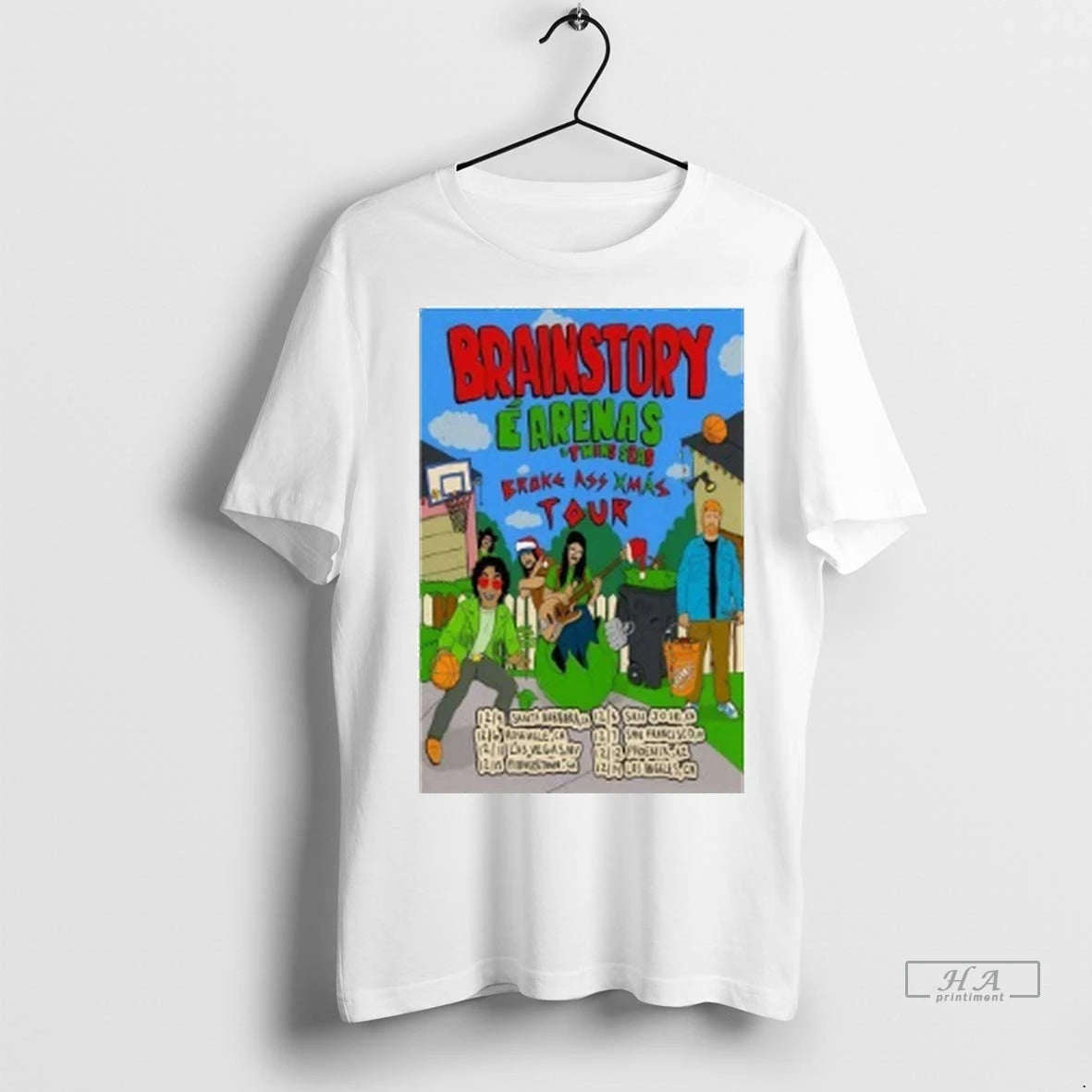 Officials Trendy Brainstory And Twin Seas Broke Ass Xmas Tour 2025 Shirt Sweater