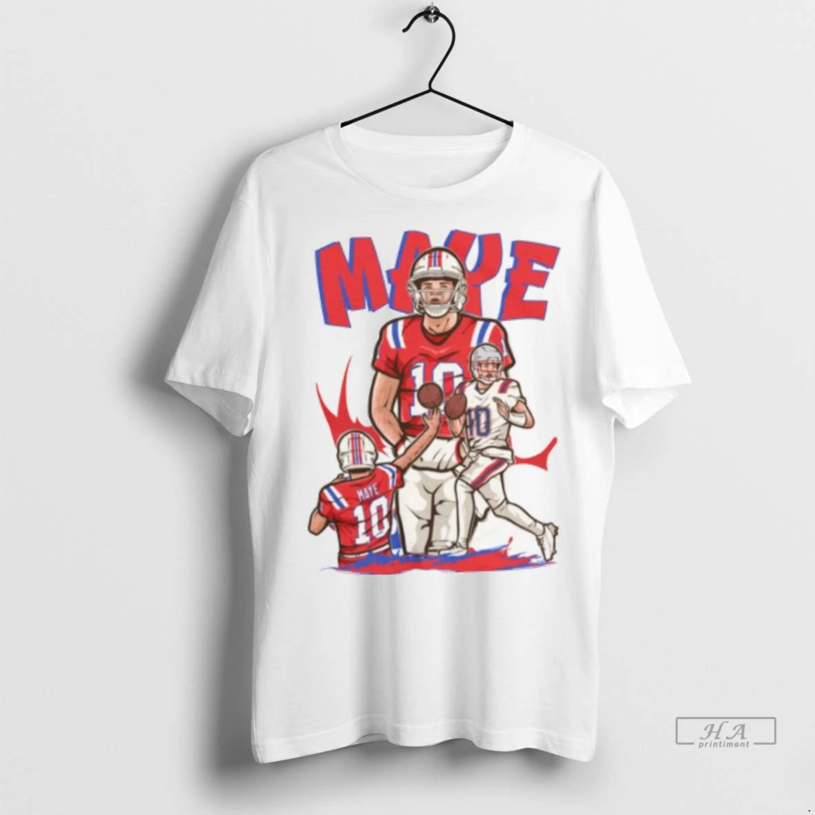 Officials Trendy Drake Maye Cartoon Style New England Football Revetee 1 Shirt Sweater