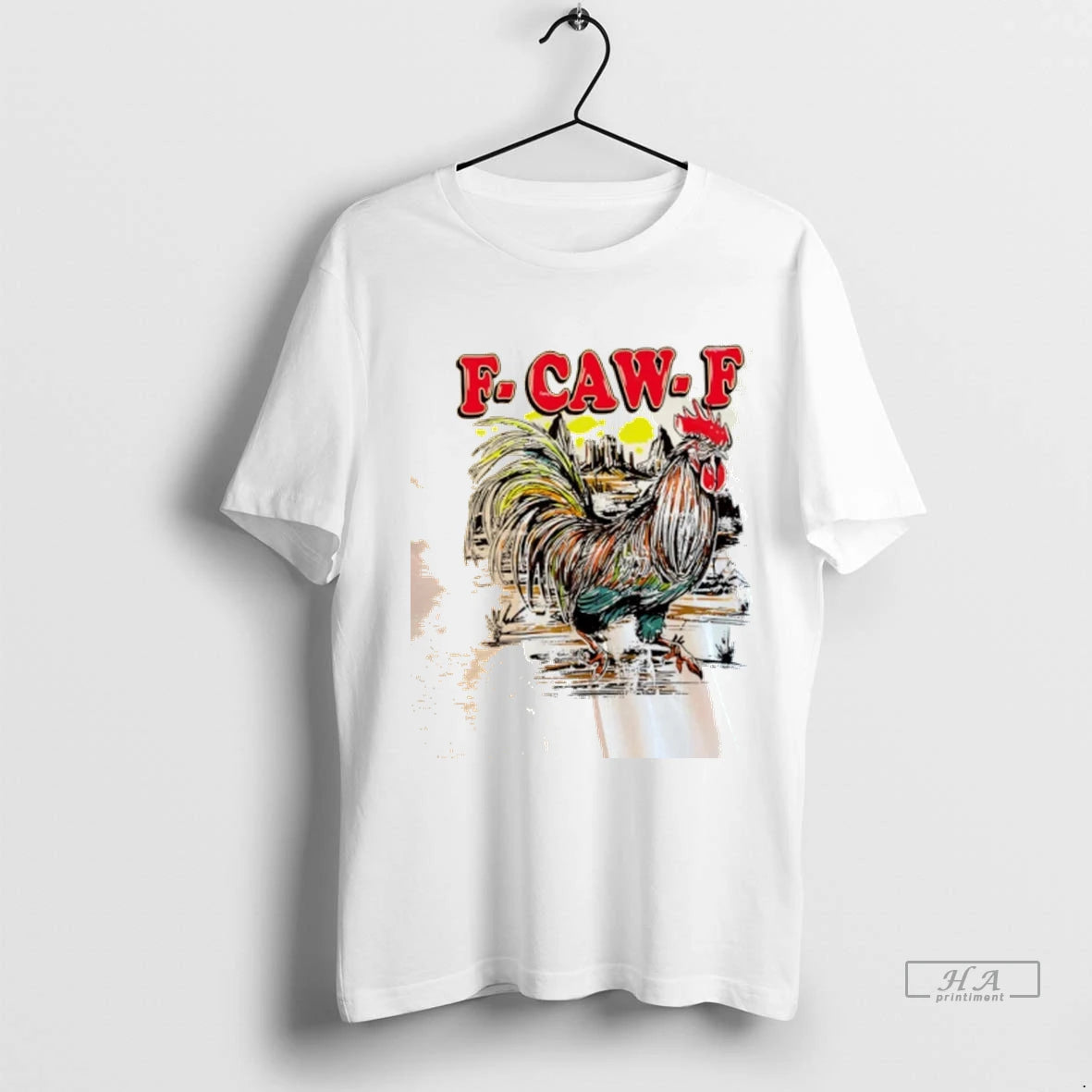 Officials Trendy F Caw F Rooster Paint Shirt Sweater