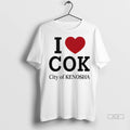 Officials Trendy I Love Cok City Of Kenosha Ladies Shirt Sweater