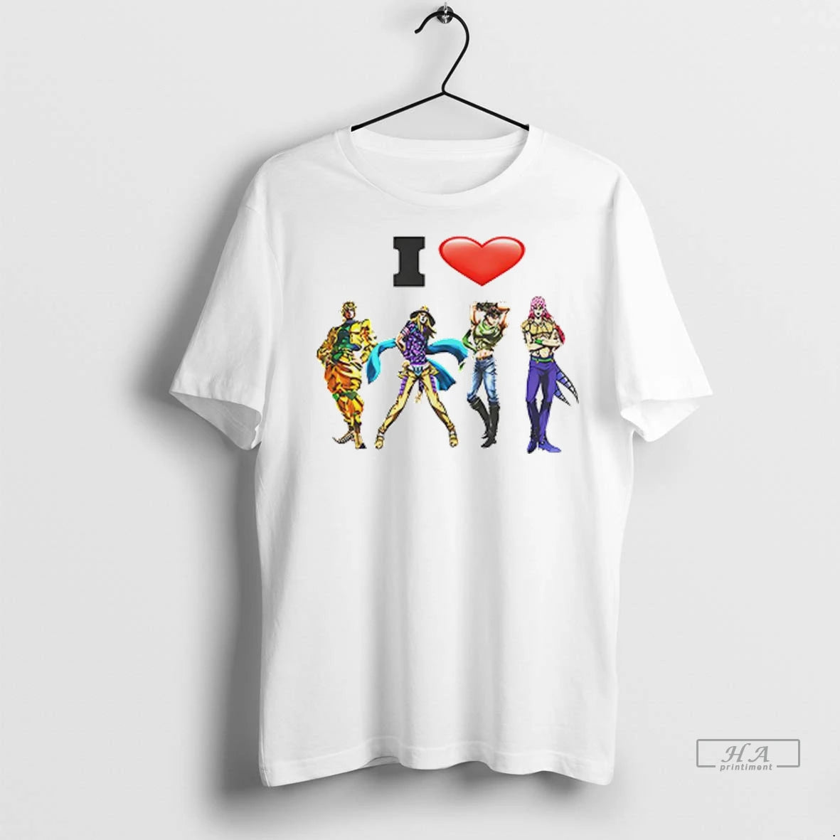 Officials Trendy I Love Jojos Bizarre Adventure Anime Shirt Sweater