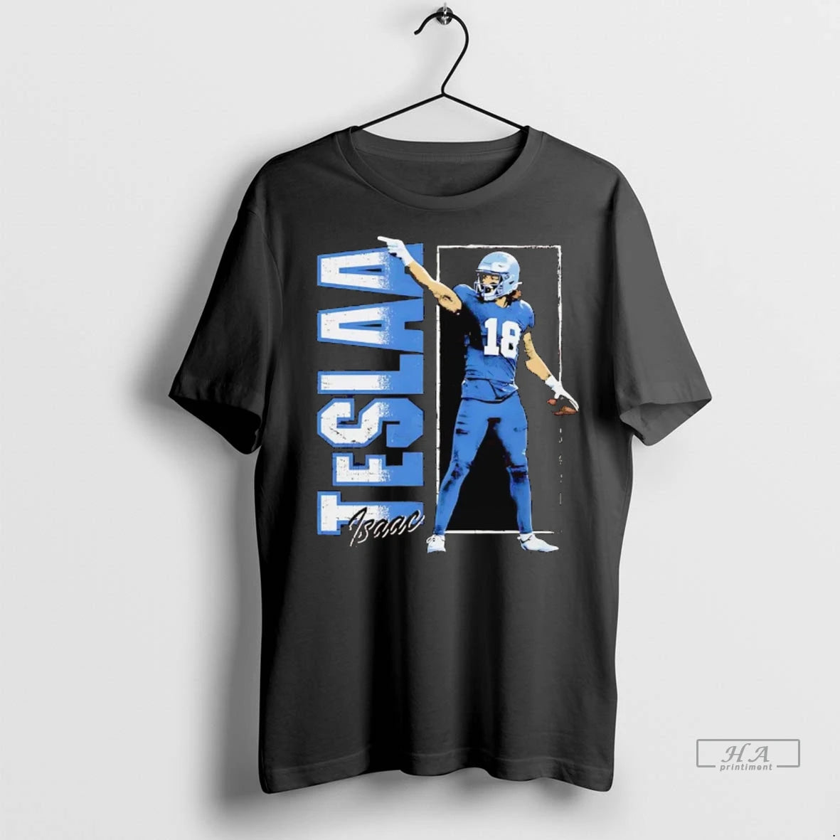 Officials Trendy Isaac Teslaa Picture Frame Detroit Lions Shirt Sweater