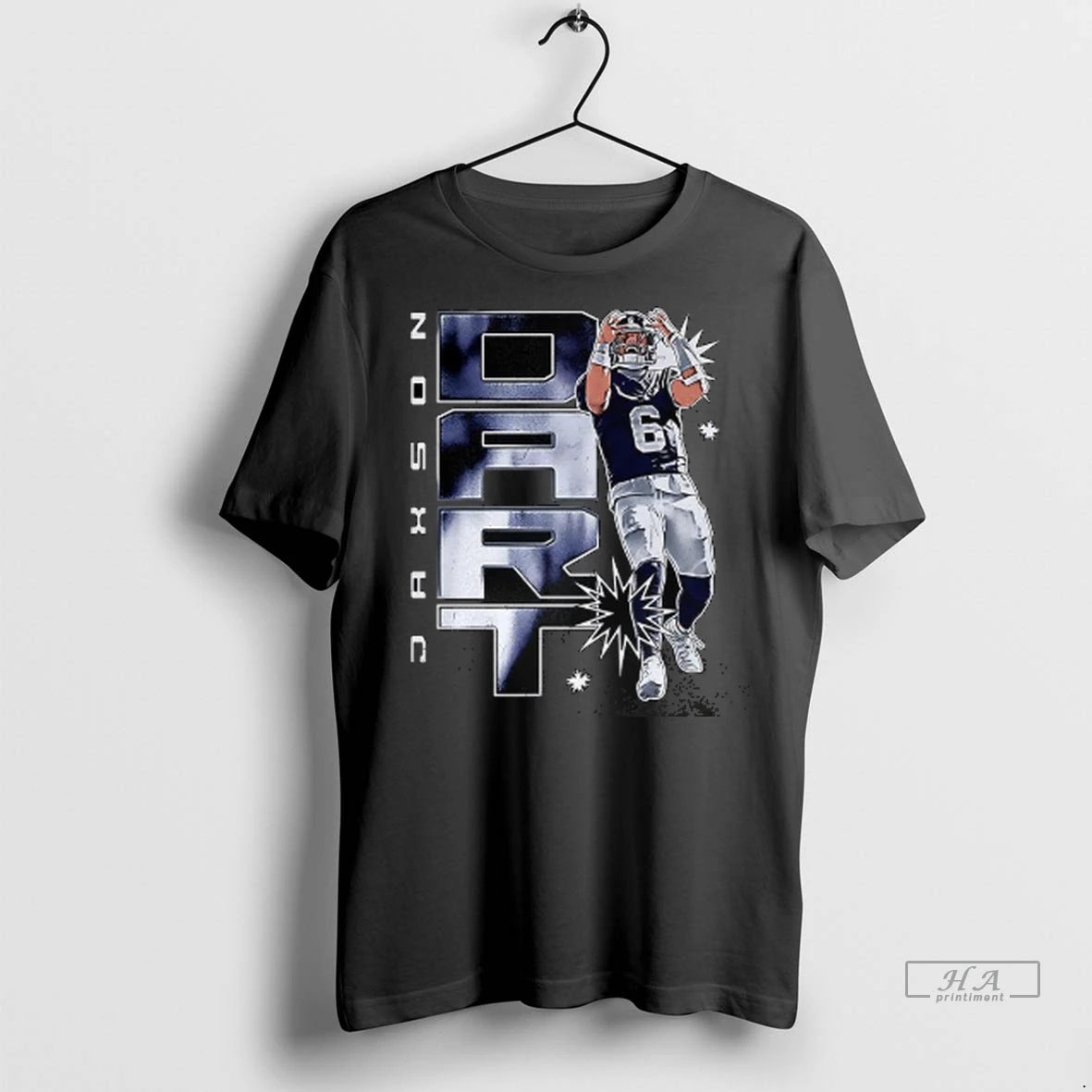 Officials Trendy Jaxson Dart New York Giants Football Vertical Shirt Sweater