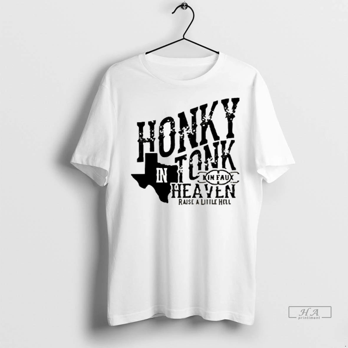 Officials Trendy Kin Faux Honky Tonk In Heaven Raise A Little Hell Texas Shirt Sweater