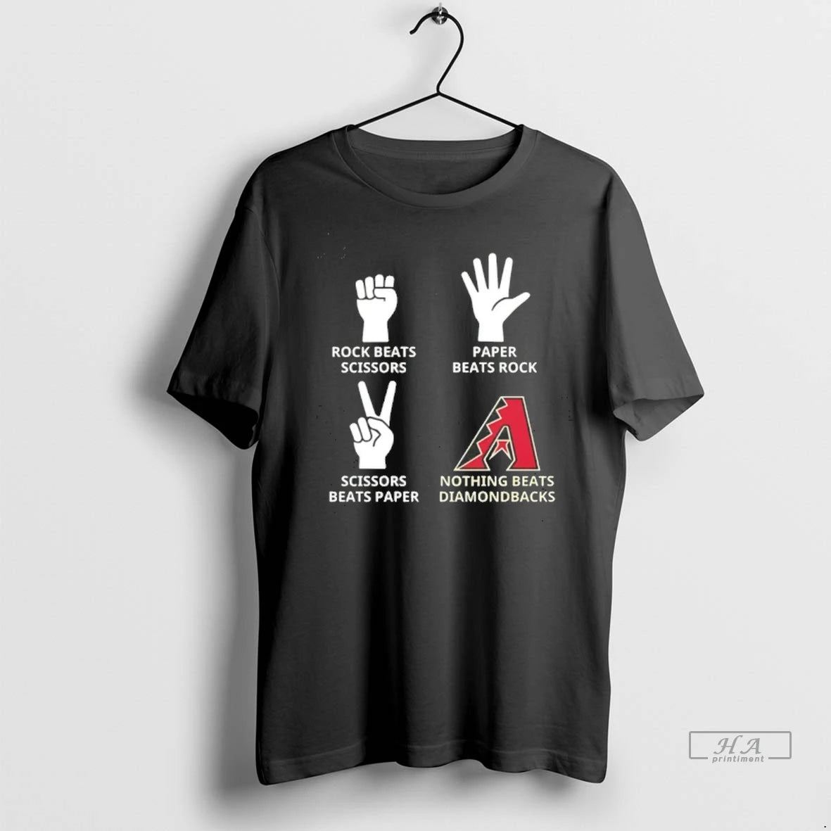 Officials Trendy Nothing Beats Diamondbacks Hands Rock Beats Scissors Paper Beat Rock Tee Shirt Sweater