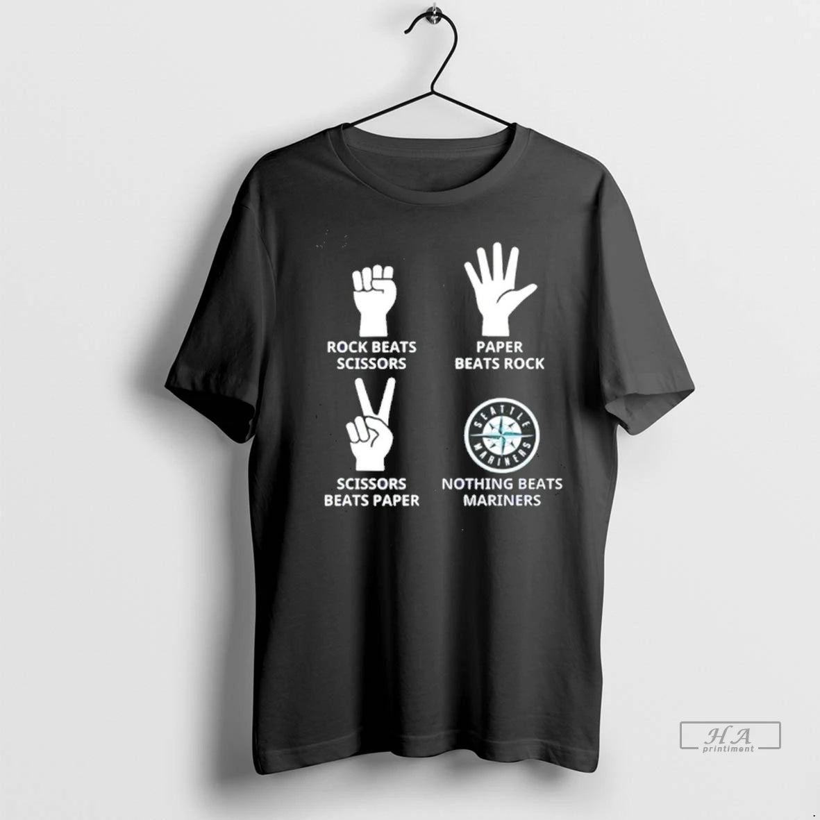 Officials Trendy Nothing Beats Mariners Hands Rock Beats Scissors Paper Beat Rock Tee Shirt Sweater