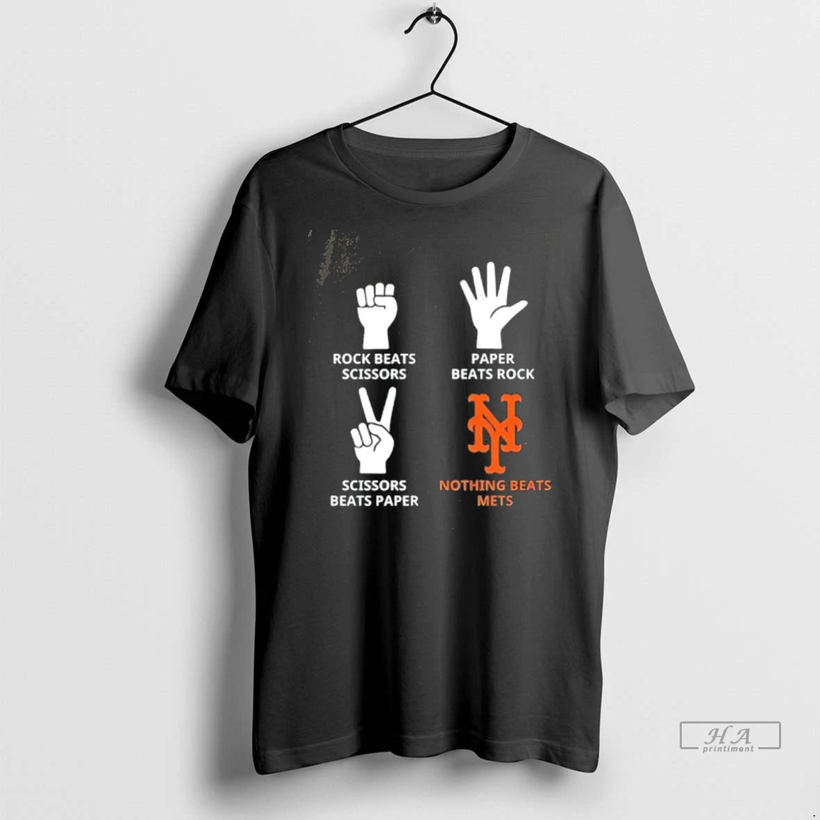Officials Trendy Nothing Beats Mets Hands Rock Beats Scissors Paper Beat Rock Tee Shirt Sweater