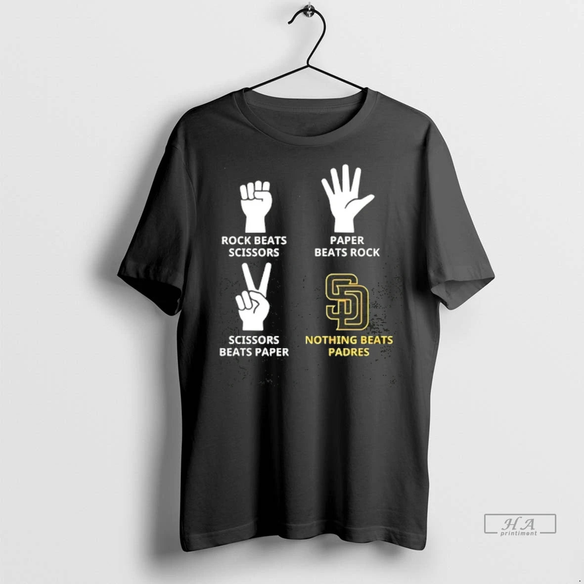 Officials Trendy Nothing Beats Padres Hands Rock Beats Scissors Paper Beat Rock Tee Shirt Sweater